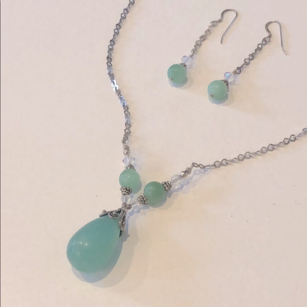 🎁 Jade and Sterling silver set​